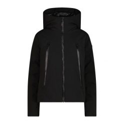 Damska kurtka z kapturem CMP. Czarne kurtki CMP, bez wzorów, sportowe, z kapturem. Za 675.50 zł.