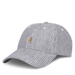 Czapka z daszkiem Tommy Hilfiger. Niebieskie czapki z daszkiem Tommy Hilfiger, bez wzorów. Za 149.99 zł.