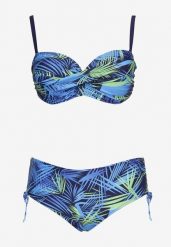 Granatowe Bikini Dwuczęściowe Usztywniany Biustonosz Majtki Figi Seteria. Niebieskie bikini Renee, bez wzorów, eleganckie. W wyprzedaży za 75.99 zł.