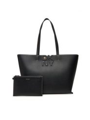 DKNY Torebka R51AAJ38 Czarny. Czarne shopper bag DKNY, bez wzorów, ze skóry, bez dodatków. Za 539.99 zł.
