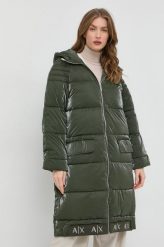 Armani Exchange kurtka damska kolor zielony zimowa. Zielone kurtki Armani Exchange, na zimę, l, bez wzorów, bez kaptura. Za 1,459.90 zł.