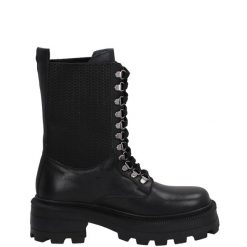CZARNE BOTKI 108921312 BLACK. Czarne botki Venezia, bez wzorów, ze skóry, bez obcasa, bez zapięcia. Za 219.00 zł.