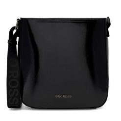 Torebka Gino Rossi. Czarne listonoszki Gino Rossi, bez wzorów, bez dodatków. Za 179.99 zł.