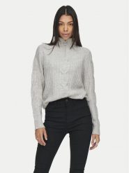 JDY Sweter Andrea 15242811 Szary Regular Fit. Szare swetry JDY, xl, bez wzorów, z syntetyku, bez ramiączek. Za 89.99 zł.