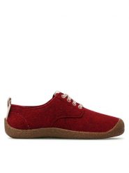 Keen Półbuty Mosey Derby 1026809 Czerwony. Czerwone półbuty wsuwane Keen, bez wzorów, z materiału, bez obcasa, na płaskiej podeszwie. Za 219.99 zł.