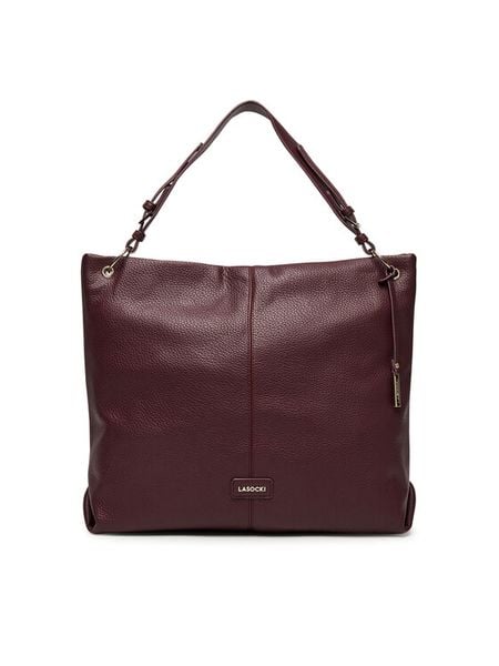 Lasocki Torebka C-LSK-L-007-08 Bordowy. Czerwone shopper bag Lasocki, bez wzorów, z materiału, bez dodatków. Za 199.99 zł.