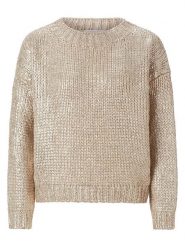 Rich & Royal Sweter w kolorze beżowym rozmiar: L. Brązowe swetry Rich & Royal, l, bez wzorów, z wełny, bez ramiączek. Za 325.95 zł.