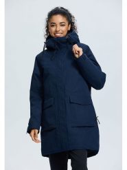 Icepeak Parka "Alpena" w kolorze granatowym rozmiar: 46. Niebieskie płaszcze Icepeak, m, bez wzorów, z materiału, bez kaptura. Za 393.45 zł.