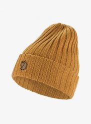 Czapka zimowa Fjallraven Byron Hat - acorn. Brązowe czapki zimowe Fjällräven, bez wzorów, z materiału, biznesowe. Za 239.20 zł.