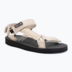 Sandały damskie Jack Wolfskin Taiga. Brązowe sandały Jack Wolfskin, bez wzorów, z gumy, bez obcasa, bez zapięcia. Za 279.99 zł.