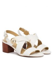 MICHAEL Michael Kors Sandały Vera Mid 40S4VEMS1L Écru. Kozaki MICHAEL Michael Kors, bez wzorów, ze skóry, bez obcasa, na słupku, bez zapięcia. Za 739.99 zł.