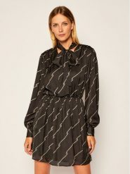 MSGM Sukienka codzienna 2941MDA39 207694 Czarny Regular Fit. Czarne sukienki MSGM, na co dzień, bez wzorów, z syntetyku, bez kołnierzyka, bez ramiączek, proste. Za 1,619.00 zł.