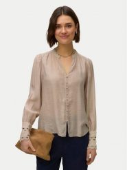 Vero Moda Koszula Irina 10338396 Beżowy Regular Fit. Brązowe koszule Vero Moda, xs, bez wzorów, z wiskozy, bez kołnierzyka, bez ramiączek. Za 199.99 zł.