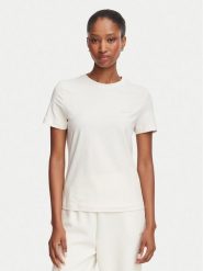 Guess T-Shirt V6RI07 J1314 Kremowy Regular Fit. Białe t-shirty Guess, l, z aplikacjami, z bawełny, bez kołnierzyka, bez ramiączek. Za 154.99 zł.