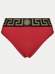 Versace Figi klasyczne z wysokim stanem AUD01050 1A10011 Czerwony. Czerwone figi Versace, bez wzorów, z bawełny, z podwyższonym stanem. Za 189.99 zł.