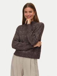 Vero Moda Golf Virgo 10331875 Brązowy Regular Fit. Brązowe swetry Vero Moda, s, bez wzorów, z syntetyku, bez ramiączek. Za 179.99 zł.