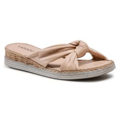 Klapki Lasocki. Brązowe klapki Lasocki, bez wzorów, bez obcasa, bez zapięcia. Za 159.99 zł.
