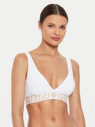 Versace Biustonosz braletka AUD01047 1A10011 Biały. Białe biustonosze Versace, bez wzorów, z bawełny. Za 379.99 zł.
