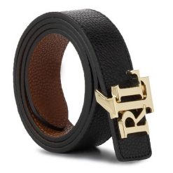 Pasek Damski LAUREN RALPH LAUREN. Czarne paski Lauren Ralph Lauren, bez wzorów. Za 269.99 zł.