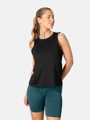 KARI TRAA Top sportowy "Ava" w kolorze czarnym rozmiar: S. Czarne topy sportowe Kari Traa, s, bez wzorów, z materiału, outdoorowe. Za 100.99 zł.