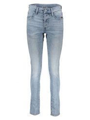 G-Star Dżinsy - Slim fit - w kolorze błękitnym rozmiar: W34/L30. Niebieskie jeansy G-Star, l, z aplikacjami, klasyczne, z podwyższonym stanem. Za 319.22 zł.