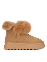 Badura Śniegowce WFA3081-1 Brązowy. Brązowe botki Badura, bez wzorów, ze skóry, bez zapięcia. Za 223.99 zł.