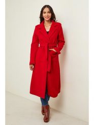 L'armoire de Suzette Płaszcz przejściowy w kolorze czerwonym rozmiar: 36. Czerwone płaszcze L'armoire de Suzette, l, bez wzorów, z puchu, klasyczne, bez kaptura. Za 226.77 zł.