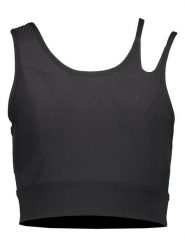 Reebok Top sportowy w kolorze czarnym rozmiar: M. Czarne topy sportowe Reebok, m, bez wzorów, z materiału, outdoorowe. Za 101.47 zł.