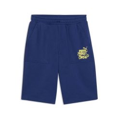 Szorty dla dzieci Puma MID90s. Niebieskie szorty Puma, bez wzorów, młodzieżowe. Za 217.00 zł.
