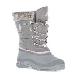 Buty Śniegowe Damskie Stavra II. Niebieskie buty trekkingowe Trespass, na zimę, z gumy, bez zapięcia. Za 190.99 zł.