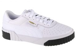 Buty sportowe damskie Puma Cali. Białe buty treningowe Puma, bez wzorów, z materiału, bez zapięcia, trekkingowe. Za 139.00 zł.