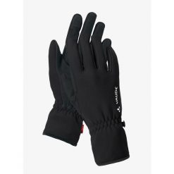 Rękawiczki polarowe Vaude Basodino Gloves III. Czarne rękawiczki Vaude, bez wzorów, z polaru, sportowe. Za 102.99 zł.