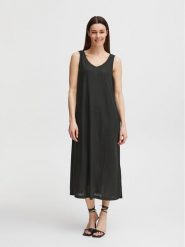 B.young Sukienka letnia 20813308 Czarny Loose Fit. Czarne sukienki b.young, xs, bez wzorów, z syntetyku, bez kołnierzyka, bez ramiączek. Za 229.99 zł.