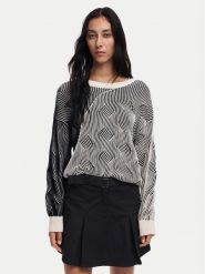 Desigual Sweter Ottawa 24WWJF10 Szary Regular Fit. Szare swetry Desigual, xxl, bez wzorów, z bawełny, bez ramiączek. Za 289.99 zł.