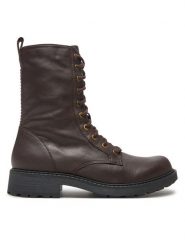 Clarks Botki Orinoco 2 Style 26178862 Brązowy. Brązowe botki Clarks, bez wzorów, ze skóry, bez obcasa, na płaskiej podeszwie, bez zapięcia. Za 359.99 zł.