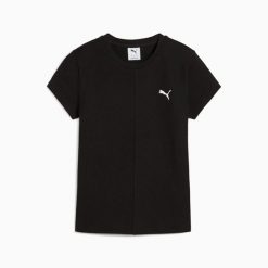 Koszulka damska Puma WARDROBE ESS RIBBED SLIM 62976601. Czarne t-shirty sportowe Puma, xl, bez wzorów, bez ramiączek. Za 129.57 zł.