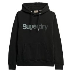 Bluza damska z kapturem Superdry Tonal Core. Czarne bluzy z kapturem Superdry, l, bez wzorów, z bawełny, z kapturem. Za 351.35 zł.