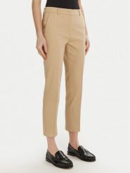 Weekend Max Mara Chinosy Vite 2515131021 Beżowy Slim Fit. Brązowe chinosy Weekend Max Mara, bez wzorów, z bawełny. Za 819.99 zł.