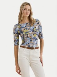LAUREN RALPH LAUREN Bluzka 200963890001 Kolorowy Slim Fit. Bluzki Lauren Ralph Lauren, xs, bez wzorów, z bawełny, bez kołnierzyka, bez ramiączek. Za 299.99 zł.