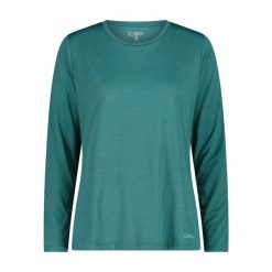 Koszulka damska turystyczna CMP 35N5566. Zielone t-shirty sportowe CMP, xl, bez wzorów, bez ramiączek. W wyprzedaży za 111.99 zł.