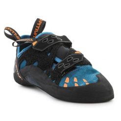 Buty do wspinaczki La Sportiva Tarantula Space 40R623205 niebieskie. Niebieskie buty treningowe bez wzorów, z materiału, bez zapięcia, wspinaczkowe. Za 681.40 zł.