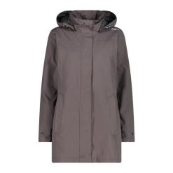 Płaszcz damski turystyczne CMP 39X6646. Szare płaszcze CMP, xl, bez wzorów, sportowe, bez kaptura. Za 382.50 zł.