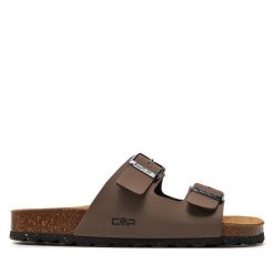Klapki CMP. Brązowe klapki CMP, bez wzorów, bez obcasa, bez zapięcia. Za 179.99 zł.