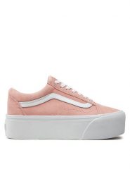 Vans Tenisówki Old Skool Stackform VN0009PZCHN1 Różowy. Czerwone trampki Vans, bez wzorów, ze skóry, bez zapięcia. Za 249.99 zł.