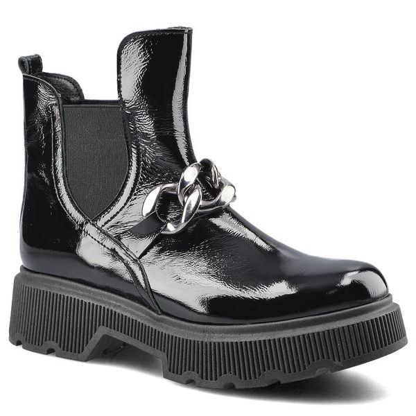 Czarne Botki Lemar Damskie Stylowe Skórzane Buty. Czarne botki Lemar, bez wzorów, ze skóry, eleganckie, bez obcasa, bez zapięcia. Za 299.00 zł.