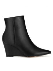 JENNY Botki WYL3859-8 Czarny. Czarne botki Jenny, bez wzorów, bez obcasa, na koturnie, bez zapięcia. Za 135.99 zł.