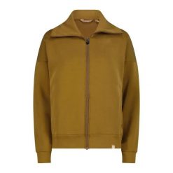 Damska satynowa modalna rozpinana bluza CMP. Brązowe bluzy CMP, xs, bez wzorów, z satyny, eleganckie, bez ramiączek, bez kaptura. Za 312.50 zł.