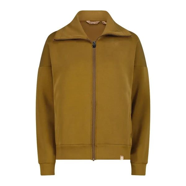 Damska satynowa modalna rozpinana bluza CMP. Brązowe bluzy CMP, xs, bez wzorów, z satyny, bez kaptura, trekkingowe. Za 308.50 zł.