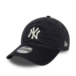 Czapka baseballowa damska New York Yankees New Era 9Twenty Washed Script. Niebieskie czapki z daszkiem New Era, bez wzorów. Za 216.50 zł.