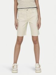 ONLY Szorty jeansowe Emily 15311258 Écru Mom Fit. Szorty ONLY, bez wzorów, z bawełny. Za 79.99 zł.